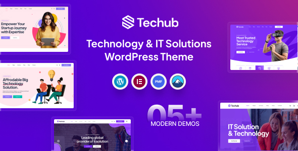 دانلود قالب وردپرس فناوری اطلاعات Techub