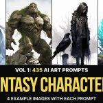 دانلود 435 پرامپت هوش مصنوعی میدجورنی Fantasy Characters
