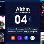 قالب Next JS استارت آپ و خدمات هوش مصنوعی Aithm