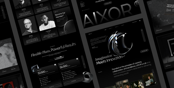 دانلود قالب خلاقانه وردپرس Aixor Agency