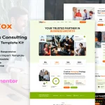دانلود قالب مشاور کسب و کار وردپرس BizRox