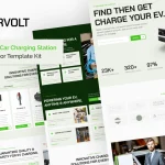 قالب خدمات ایستگاه‌ شارژ خودروهای برقی Carvolt