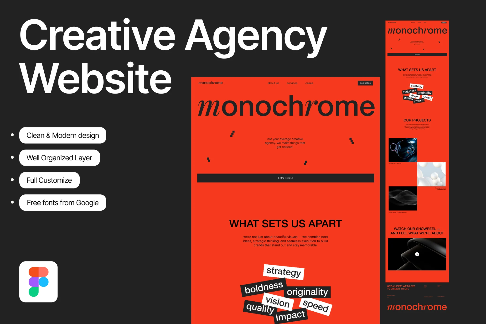 دانلود قالب فیگما Creative Agency Website Template