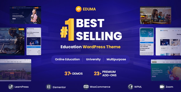 دانلود قالب آموزشی و فروش دوره چند منظوره وردپرس Eduma