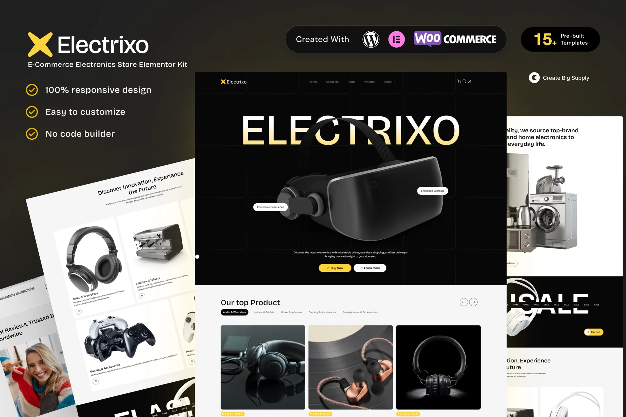 دانلود قالب فروشگاه لوازم الکترونیک وردپرس Electrixo