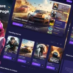 دانلود قالب فیگما Game Store Landing Page Template