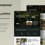 قالب گردشگری طبیعت و اجاره اقامتگاه وردپرس Glampio