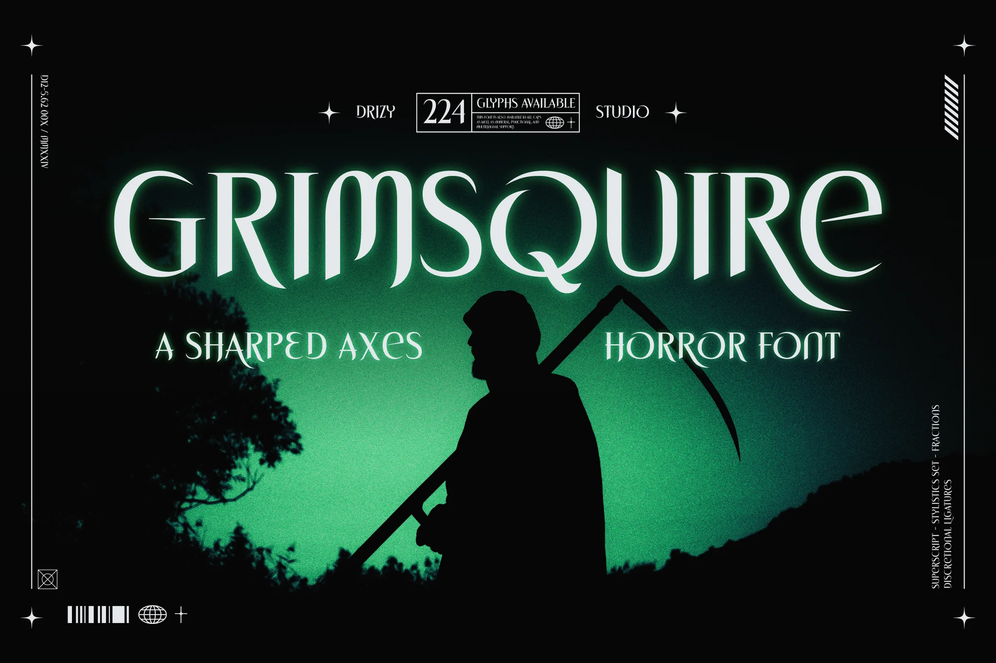 Grimsquire – Sharped Axes Horror Font دانلود فونت Grimsquire – Sharped Axes Horror Font