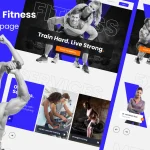 قالب فیگما Gymz - Gym and Fitness Landing Page Template