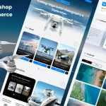 قالب فیگما Hi-Tech Drones Shop E-commerce Landing Page