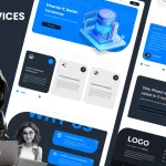 دانلود قالب فیگما IT services - Landing Page Template