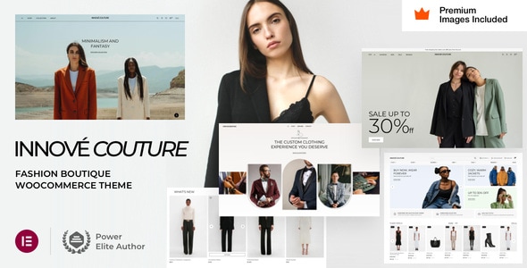 قالب فروشگاه لباس مدرن و خلاقانه وردپرس Innové Couture
