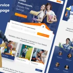 دانلود قالب فیگما Labor Services Landing Page