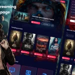 دانلود قالب فیگما Movie Streaming Landing Page