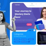 دانلود قالب فیگما Online Courses - Landing Page Template