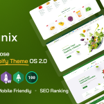 دانلود قالب فروشگاه و سوپر مارکت شاپیفای Organix