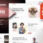 قالب المنتور وردپرس کلینیک دامپزشکی Petopio