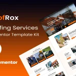 دانلود قالب خدمات بازسازی المنتور وردپرس Roofrox