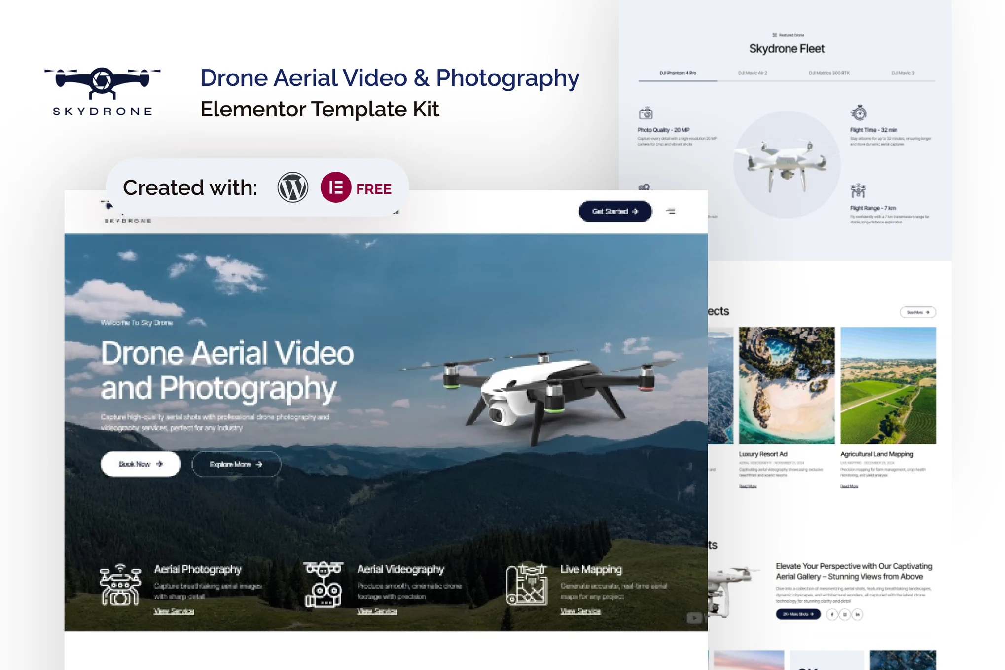 دانلود قالب المنتور وردپرس Skydrone