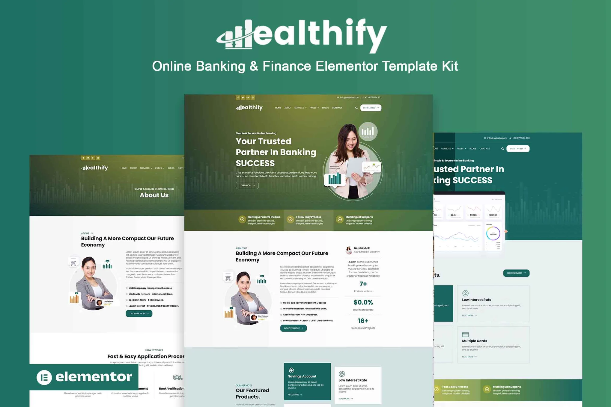 دانلود قالب بانکداری و خدمات مالی وردپرس Wealthify