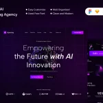 دانلود قالب فیگما Apening - AI Engineering Agency Website