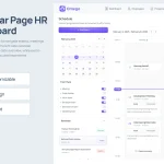 دانلود قالب فیگما Calendar Page HR Dashboard - Omega