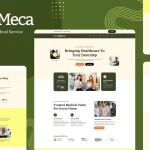قالب وردپرس خدمات پزشکی و مراقبت در منزل CallMeca
