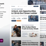 قالب فیگما Career Growth & Job Tips Email Newsletter
