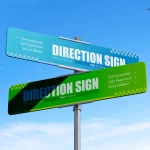 قالب فیگما Remote Work & Productivity Hacks Email Newsletter دانلود موکاپ لایه باز Direction Sign Mockup