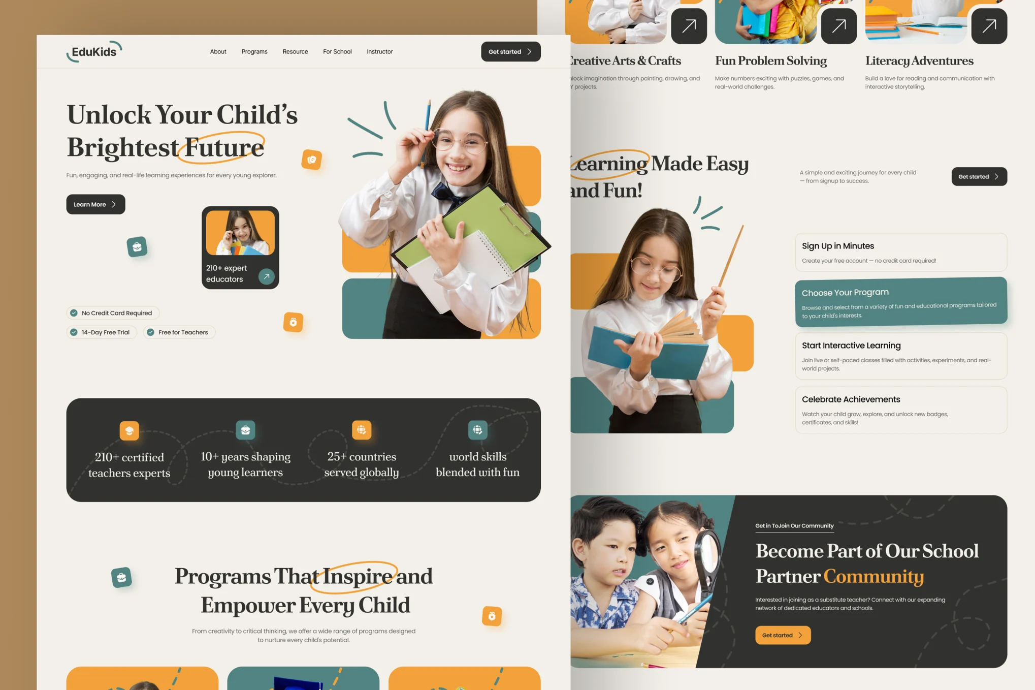 دانلود قالب فیگما EduKids - Education Website
