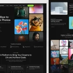 قالب فیگما Luminaire - AI Image Generator Landing Page