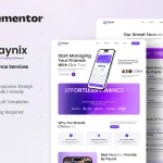 قالب فین‌تک، پرداخت و خدمات دیجیتال وردپرس Paynix