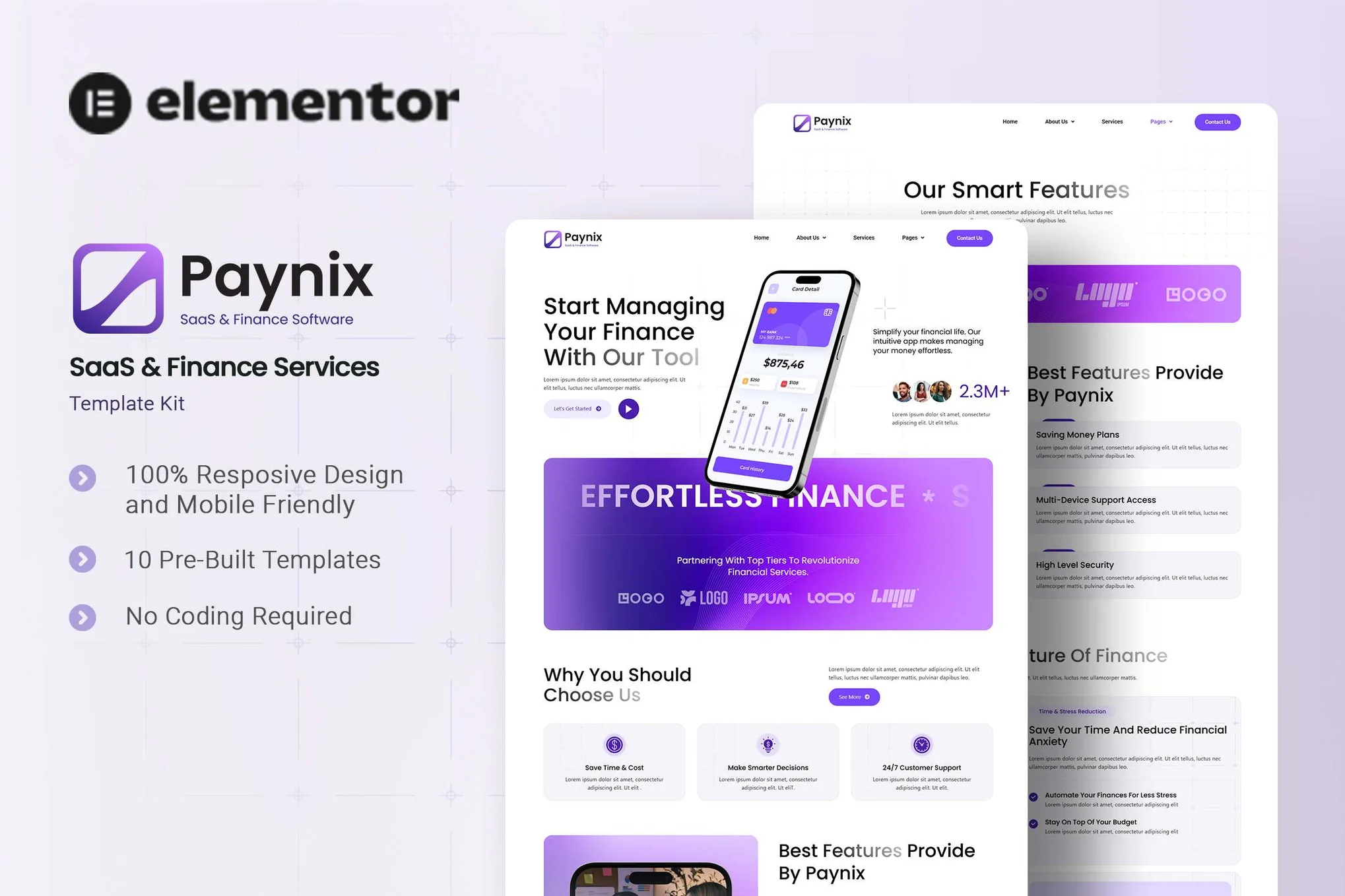 قالب فین‌تک، پرداخت و خدمات دیجیتال وردپرس Paynix