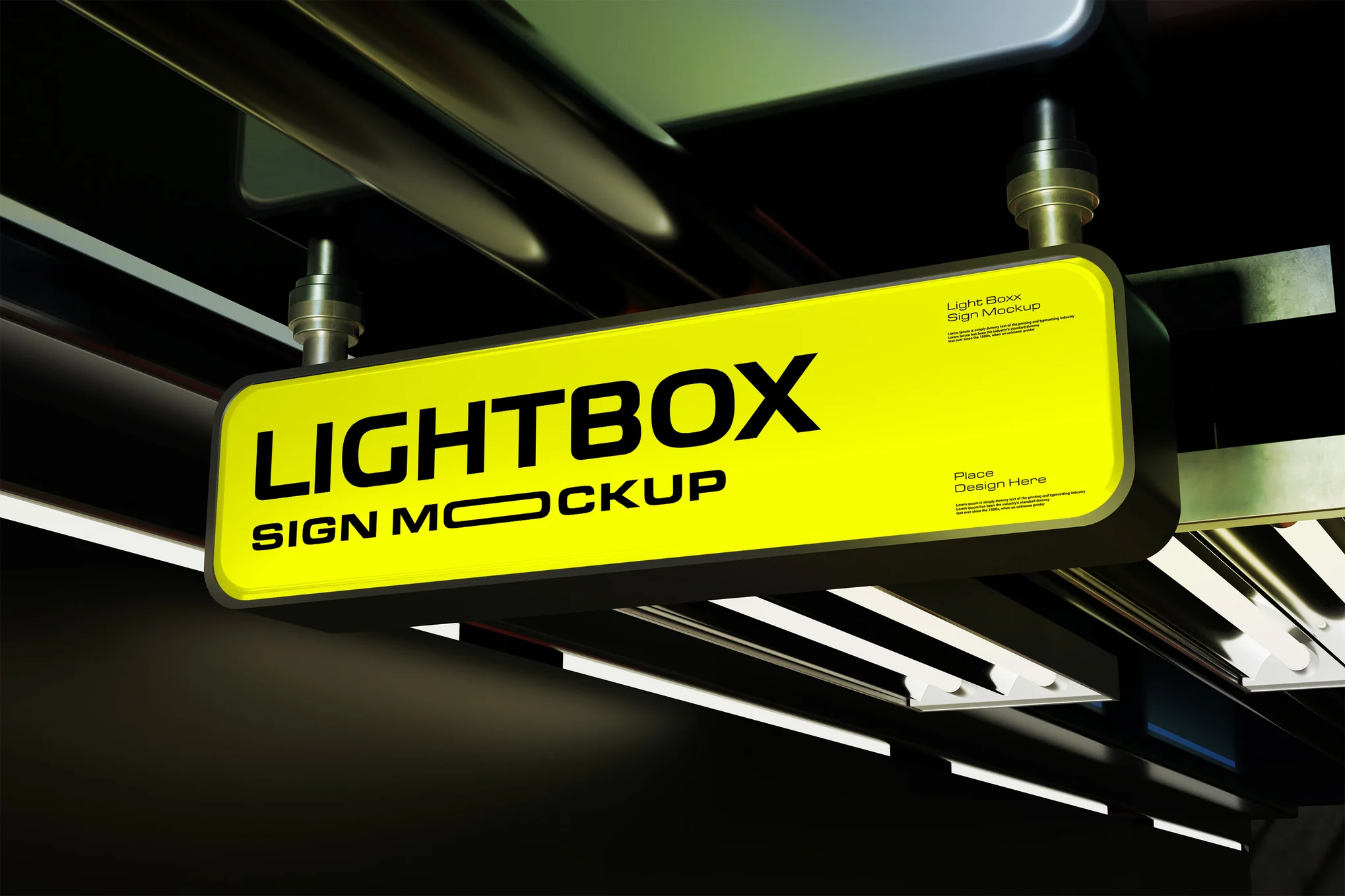 Sign Mockup دانلود موکاپ لایه باز Sign Mockup
