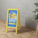 دانلود موکاپ لایه باز Sign Mockup دانلود موکاپ لایه باز Stand Poster Mockup