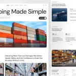 قالب فیگما SwiftPort - Cargo Shipping Company Landing Page