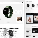 دانلود قالب فیگما Vireon - Smartwatch Landing Page
