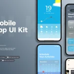 دانلود قالب فیگما Weather Forecast - Mobile App UI Kit