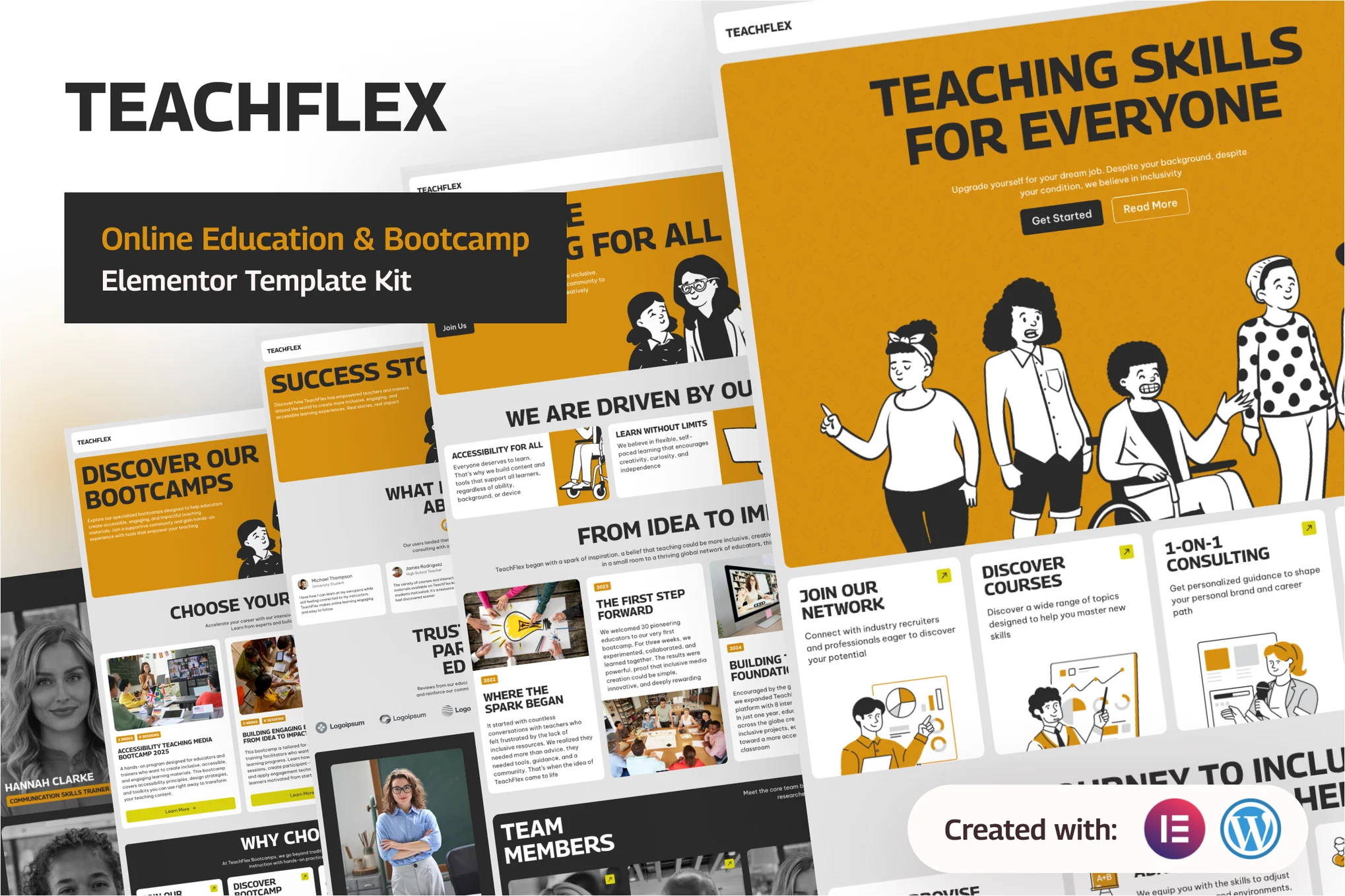 قالب TeachFlex - طراحی سایت آموزش آنلاین و بوت‌کمپ