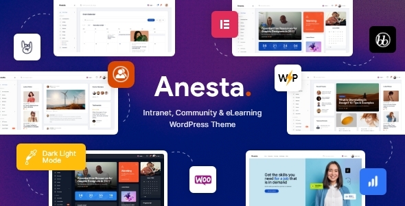 Anesta - Intranet, Extranet, Community and BuddyPress WordPress Theme دانلود قالب وردپرس Anesta - پوسته بادی پرس مدرن و چند منظوره وردپرس