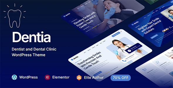 دانلود قالب وردپرس Dentia - دندانپزشکی و کلینیک دندانپزشکی