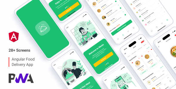 قالب طراحی داخلی و دکوراسیون وردپرس Retirio دانلود قالب اپلیکیشن دلیوری غذا Mesio - (Angular PWA + Payload CMS)