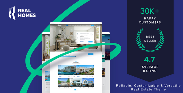 دانلود قالب وردپرس RealHomes - پوسته مشاور املاک راست چین وردپرس