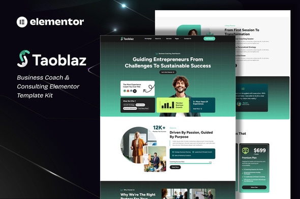 دانلود کیت المنتور Taoblaz - قالب مشاوره و مربیگری کسب‌وکار