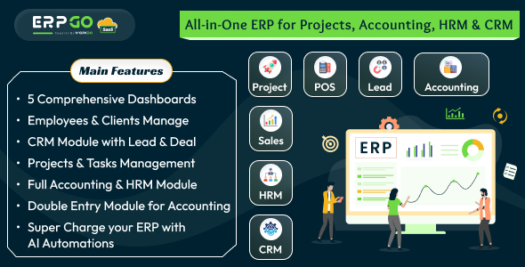 دانلود اسکریپت ERPGo SaaS - سیستم ERP جامع کسب‌وکار