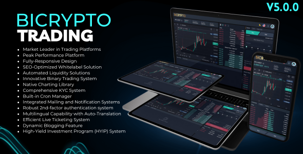 دانلود اسکریپت Bicrypto – پلتفرم معاملات ارز دیجیتال