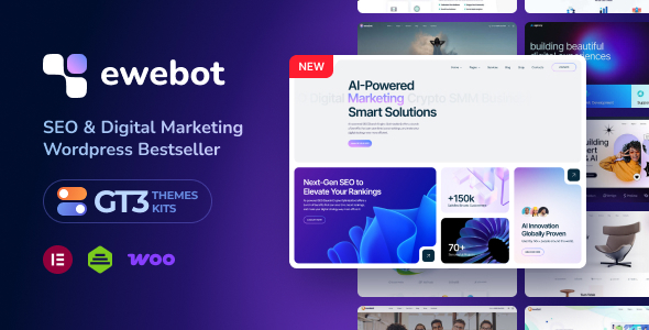 دانلود قالب وردپرس Ewebot - پوسته خدمات سئو و مارکتینگ دیجیتال وردپرس