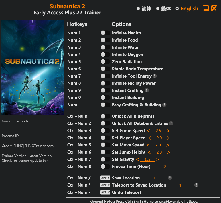 Subnautica 2 trainer