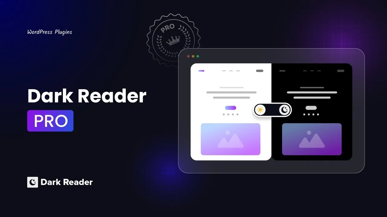 دانلود افزونه حالت شب وردپرس Dark Reader Pro