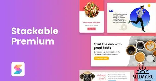 دانلود افزونه وردپرس Stackable Premium - افزودنی بی نظیر Gutenberg وردپرس